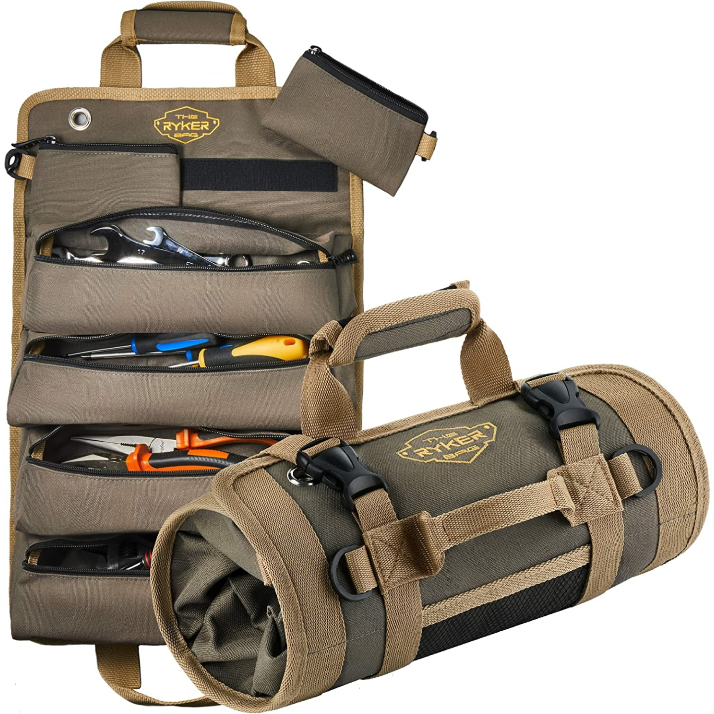 Ryker Tool Organizers - Heavy Duty Tool Bag with Pouches