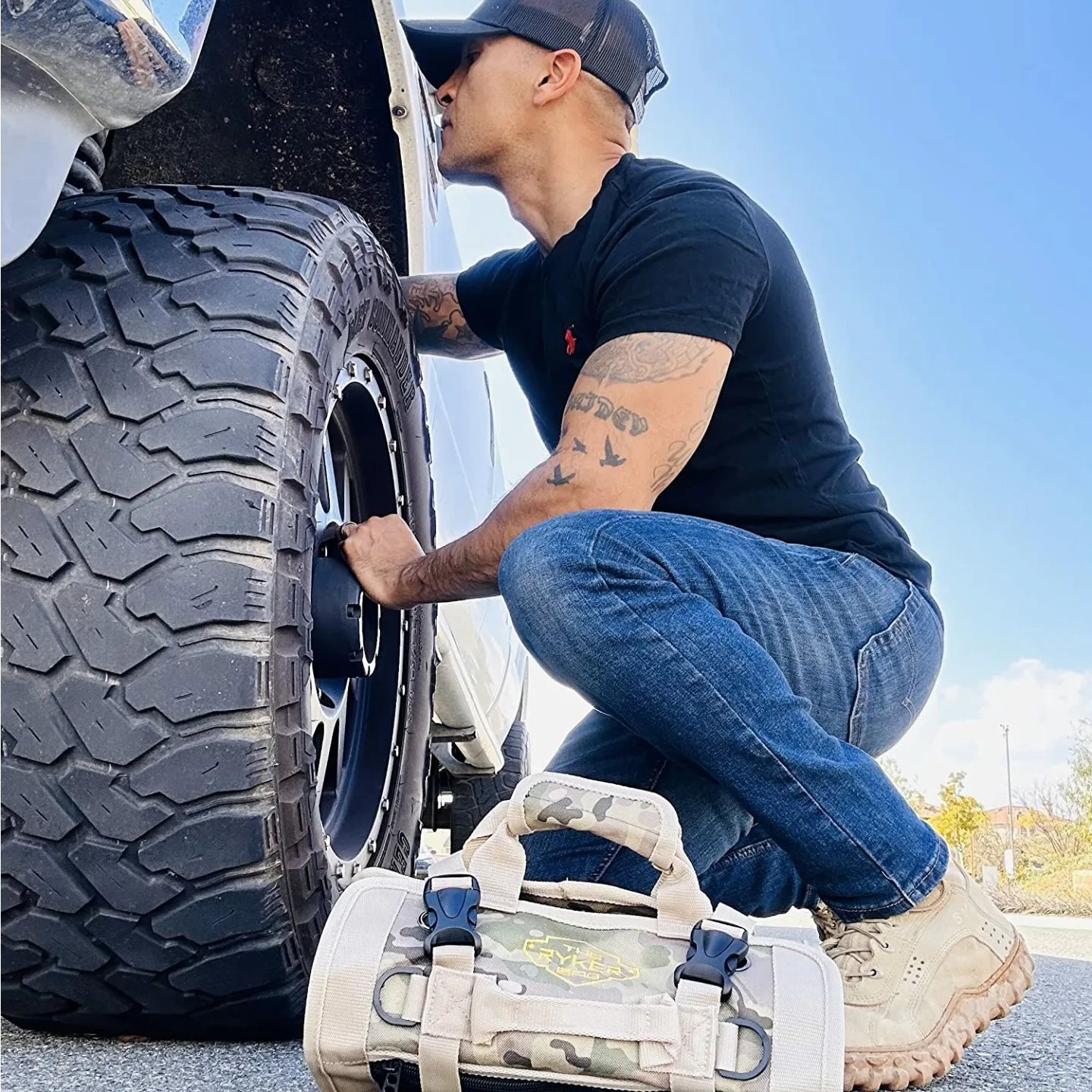 Ryker Tool Organizers - Heavy Duty Tool Bag with Pouches
