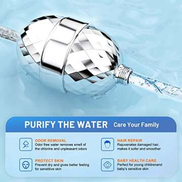 OCEMY 20-Stage Shower Filter for Hard Water & Chlorine Removal