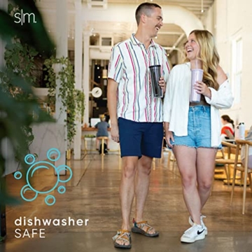 Simple Modern Plastic Tumbler with Lid and Straw | Reusable BPA Free Iced Coffee Cups Double Wall Smoothie Cup | Gifts for Women Men Him Her | Classic Collection | 24oz | Zebra Be Zebra