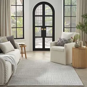 Nourison Andes Abstract Silver Area Rug for Any Room