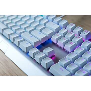 Razer BlackWidow X Chroma Mechanical Gaming Keyboard: Green Key Switches - Tactile & Clicky - Chroma RGB Lighting - Military-Grade Metal Construction - Mercury White