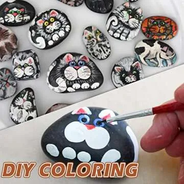 5.5LB Black River Rocks - Decorative Pebbles for Plants and Aquariums