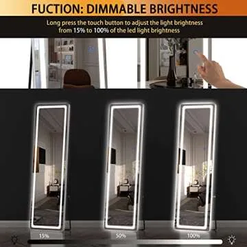Hasipu 56" LED Full Length Mirror - Bright, Versatile & Chic