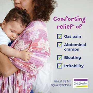 Boiron ColicComfort Single-Use Drops for Relief from Colic Symptoms of Gas Pain, Bloating, and Cramps - Sterile and Non-Drowsy Liquid Doses - 30 Count (Pack of 1)