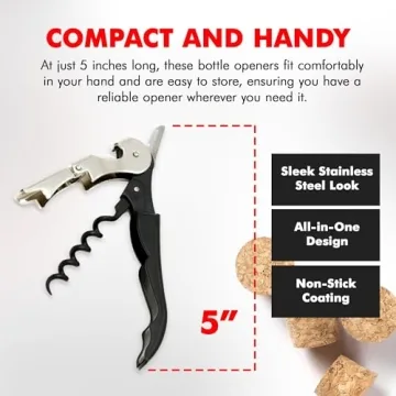 Chef Craft Waiters Corkscrew with Foil Cutter Bottle Opener