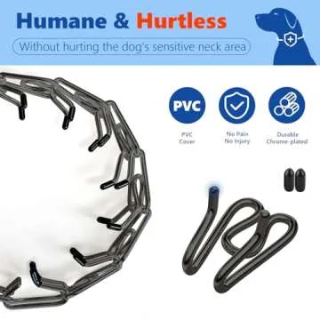 Supet Dog Training Collar, Adjustable No Pull Dog Training Collar with Buckle for Small Medium Large Dogs(Packed with One Extra Links)