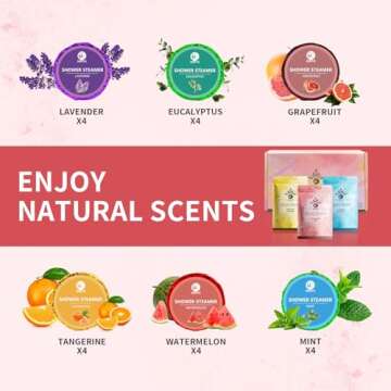 MR MIRYE 24-Pack Shower Steamers - Aromatherapy Gifts for Women