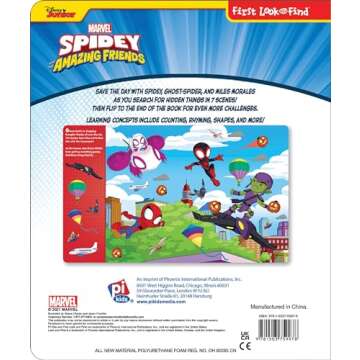 Marvel Spider-man - Spidey and His Amazing Friends - First Look and Find Activity Book - PI Kids