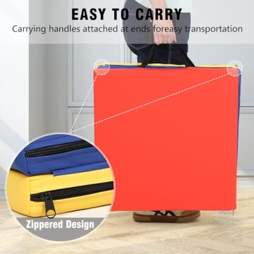 Portable Gymnastics Tumbling Mat - Durable 1.6" Thick