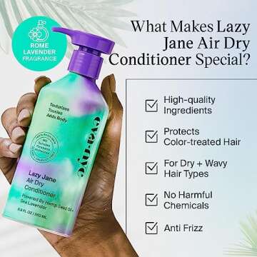 EVANYC Lazy Jane Air Dry Conditioner for Frizz Control