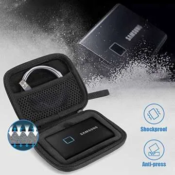 ProCase Hard Carrying Case for Samsung T7 Portable SSD