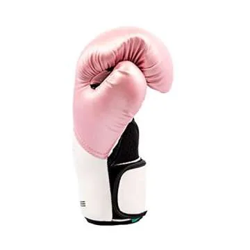 Everlast Pro Style Elite Exercise Workout Training Boxing Gloves for Sparring, Heavy Bag and Mitt Work, Size 8 Ounces, Pink/White