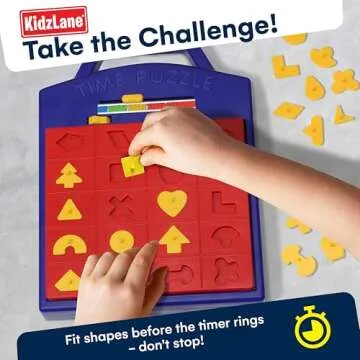 Winning Fingers Shape Toy Puzzle Game – Pop Up Board Game with Shape Puzzles - Two Players Concentration Games Puzzle Board Matching Game - Educational Toy for Kids 3 Years and Older
