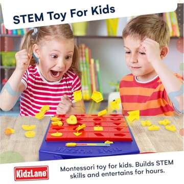 Winning Fingers Shape Toy Puzzle Game – Pop Up Board Game with Shape Puzzles - Two Players Concentration Games Puzzle Board Matching Game - Educational Toy for Kids 3 Years and Older