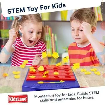 Winning Fingers Shape Toy Puzzle Game – Pop Up Board Game with Shape Puzzles - Two Players Concentration Games Puzzle Board Matching Game - Educational Toy for Kids 3 Years and Older