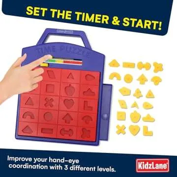 Winning Fingers Shape Toy Puzzle Game – Pop Up Board Game with Shape Puzzles - Two Players Concentration Games Puzzle Board Matching Game - Educational Toy for Kids 3 Years and Older