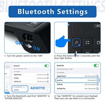 AOIKTYE Keyboard for Procreate, Procreate Accessories for iPad/Tablet/Laptop/Smartphone,etc, Procreate Keyboard-5.8 x 3.8 in (2nd Generation Black)