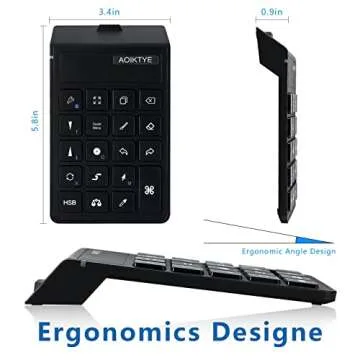 AOIKTYE Keyboard for Procreate, Procreate Accessories for iPad/Tablet/Laptop/Smartphone,etc, Procreate Keyboard-5.8 x 3.8 in (2nd Generation Black)