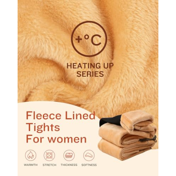 Warm CHRLEISURE Fleece Lined Tights for Winter Fashion
