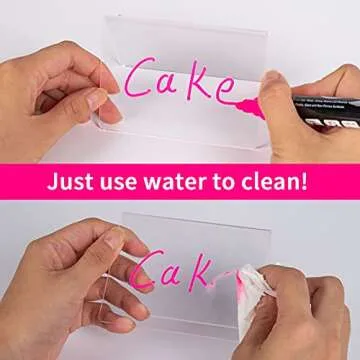 AITEE Mini Tabletop Chalkboard Signs - 10 Pack Acrylic Mini Chalkboard Signs for Food, Weddings, Birthday Parties, Buffet, Bakery