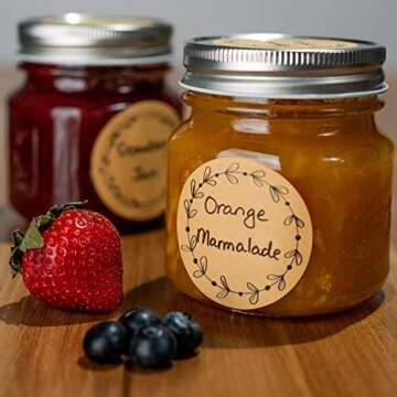 MONEST 2" Label Stickers (500pc) for Jars & Lids