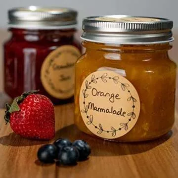 MONEST 2" Label Stickers (500pc) for Jars & Lids