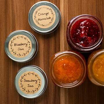 MONEST 2" Label Stickers (500pc) for Jars & Lids