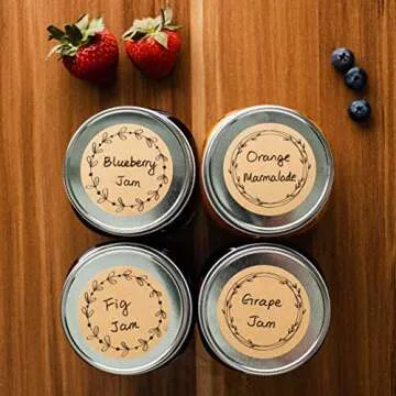 MONEST 2" Label Stickers (500pc) for Jars & Lids