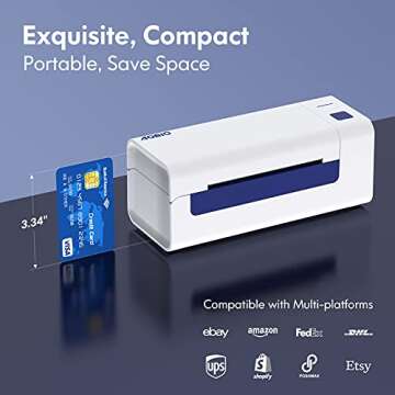 AOBIO X4BT 4x6 Bluetooth Thermal Label Printer - Shipping Solutions for Small Businesses