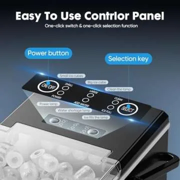 Sweetcrispy Countertop Ice Maker Portable Ice Machine 9 Cubes
