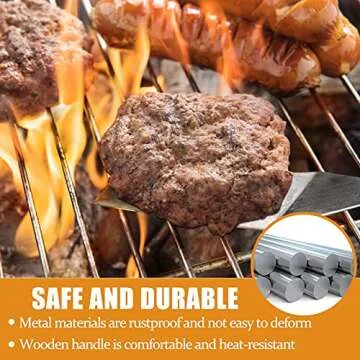 Beijiyi 3-Pack Metal Spatula Turner for Cooking