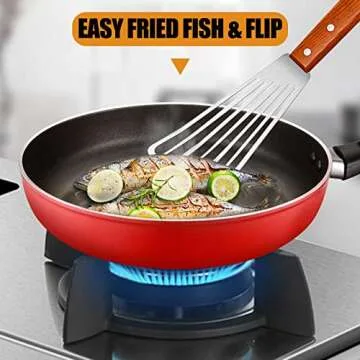 Beijiyi 3-Pack Metal Spatula Turner for Cooking