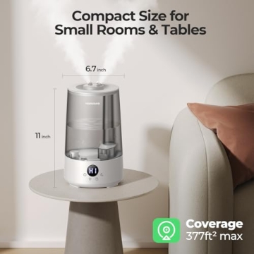 Homvana 3.6L Cool Mist Humidifier for Home
