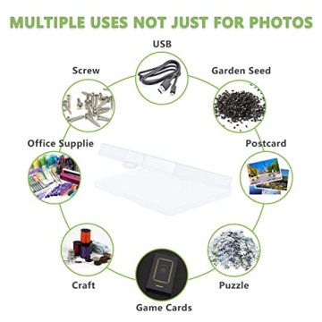 IDekooror Photo Storage Box with Inner Cases for 5" x 7" Photos