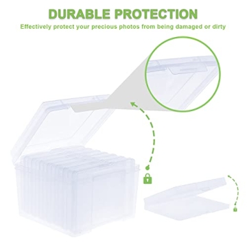IDekooror Photo Storage Box with Inner Cases for 5" x 7" Photos