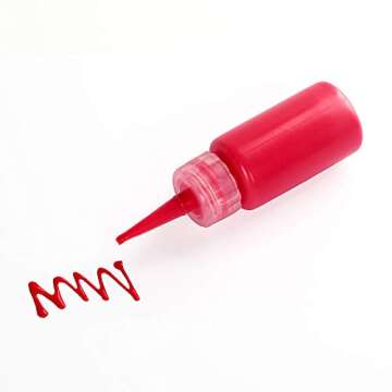 Falling in Art 1oz Needle Tip Squeeze Bottle, Precision Tip Applicator Bottle with a Funnel for Smal...