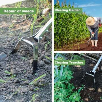 BARAYSTUS Adjustable Garden Hoe - Effortless Weeding Tool