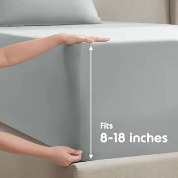 Nestl Full XL Sheets Set, Deep Pocket Luxury Comfort