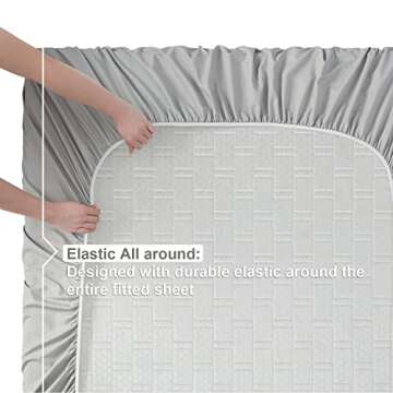 Nestl Full XL Sheets Set, Deep Pocket Luxury Comfort