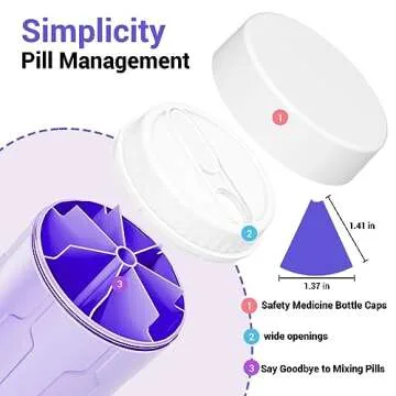 Betife Extra Large Pill Organizer for Daily & Weekly Meds