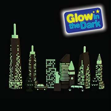 Top Right Toys City Skyline Set - 15 Piece NYC Landmark Blocks