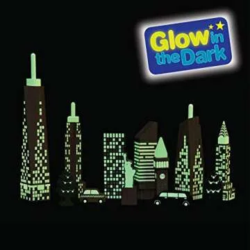 Top Right Toys City Skyline Set - 15 Piece NYC Landmark Blocks