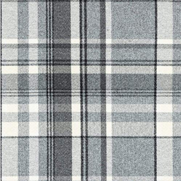 McAlister Textiles Charcoal Gray Heritage Tartan Throw Cushion Covers 17 x 17 Inches. Highlands Scatter Pillows for Sofas & Bedroom