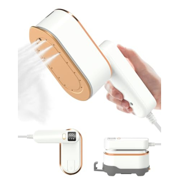 Travel Steamer Iron for Clothes - 1200W Handheld Size Portable Travel Steamer, 3 Steam Levels Clothe...