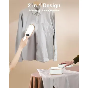 Travel Steamer Iron for Quick & Convenient Garment Care