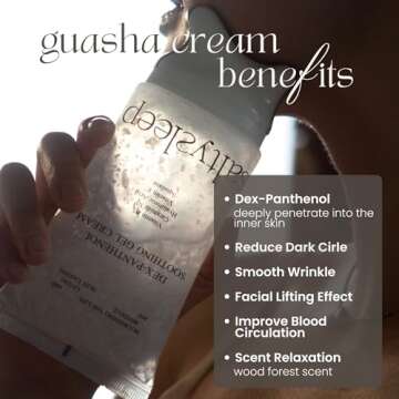 Saltysleep Cream with Guasha - Dex-Panthenol Soothing Gel Cream, 3.38fl/3.38oz Hydrating Face Moistu...