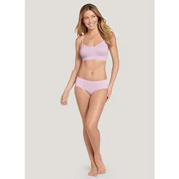 Jockey Women's Micro Seamfree Bralette in Lavender Frost