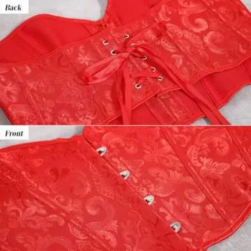 VONMELLI Corset Tops for Women Lace Up Shapewear