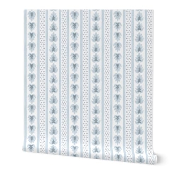 Peel & Stick Removable Wallpaper Swatch - Leaf Stripes Design